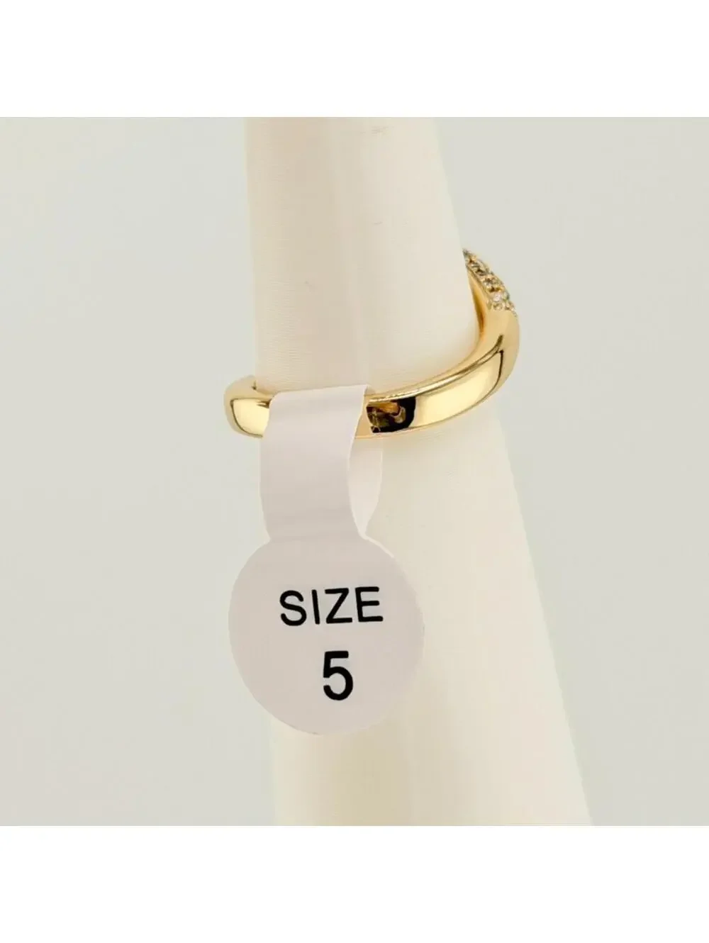 Bomb Party Ring October Sz 5 “Set In Her Spark” White Opal on Yellow Gold